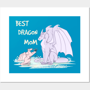 Dragon Mom Love Posters and Art